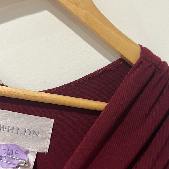 • BHLDN • Mendoza Maxi Dress Gown Burgundy Red 6 Women’s - Picture 5 of 6